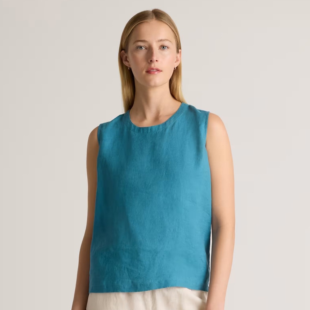 Quince 100% European Linen Tank Top
